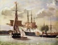 Vilhelm Pedersen Scene af slaget ved Eckernforde 1849 Naval Battle
